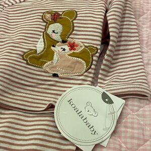 Koala Baby Pink Striped One Piece